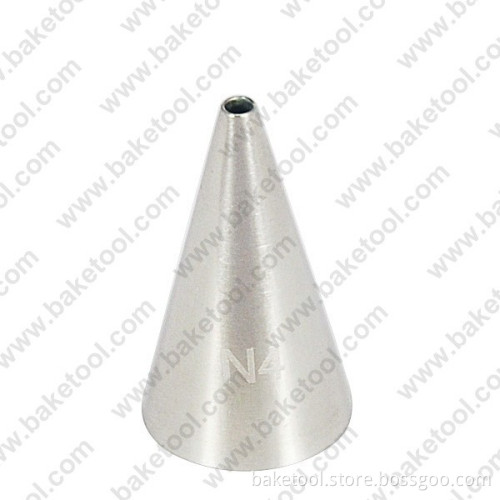 Stainless steel 304 Cake Decorating Round piping nozzle #4